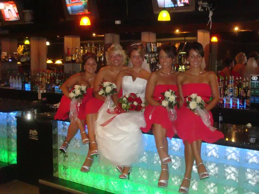 Beautiful young wife participates in an orgy with her friends – photo 1