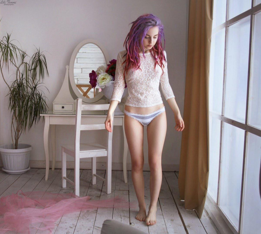 Эротические селфи игривой девушки с мокрой киской – фото 54