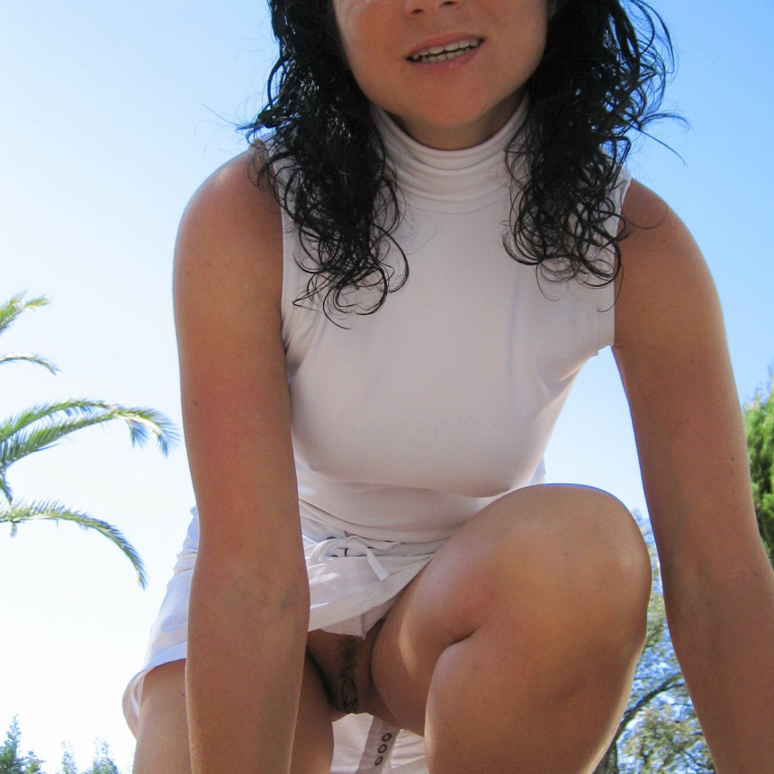 Private photo of sexy brunette wife with wet pussy – photo 1