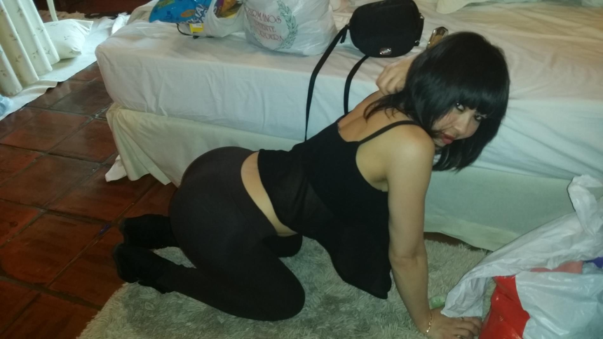 Домашний интим альбом милой азиатки в разных легинсах – фото 36